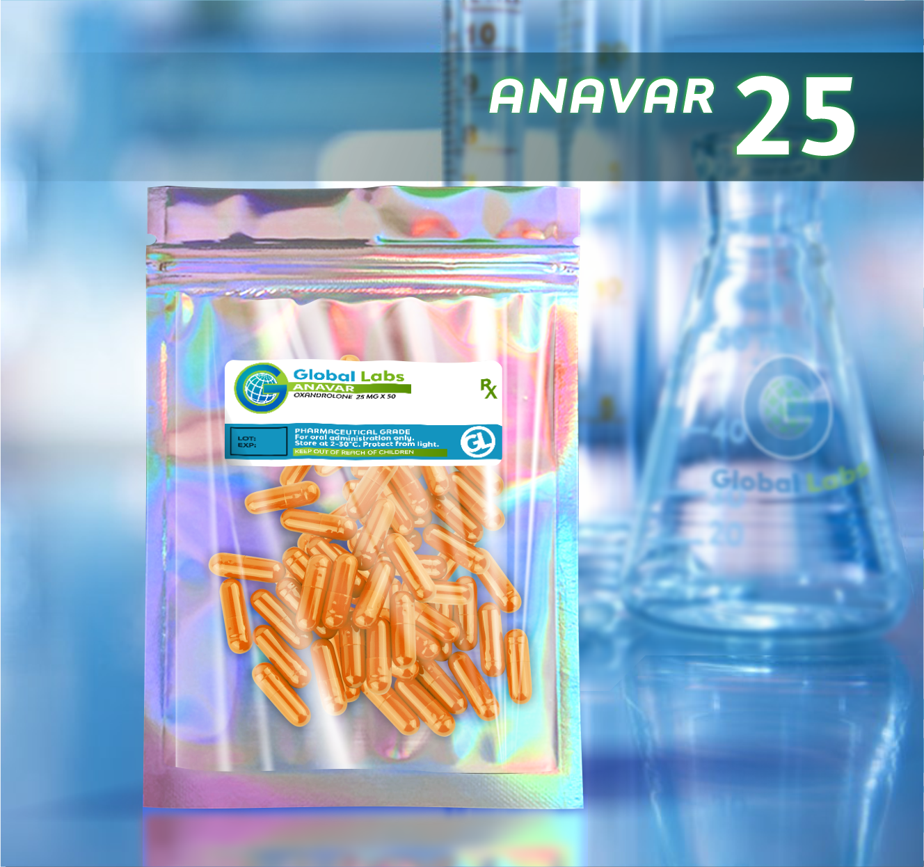 Anavar – 25mg /50ct