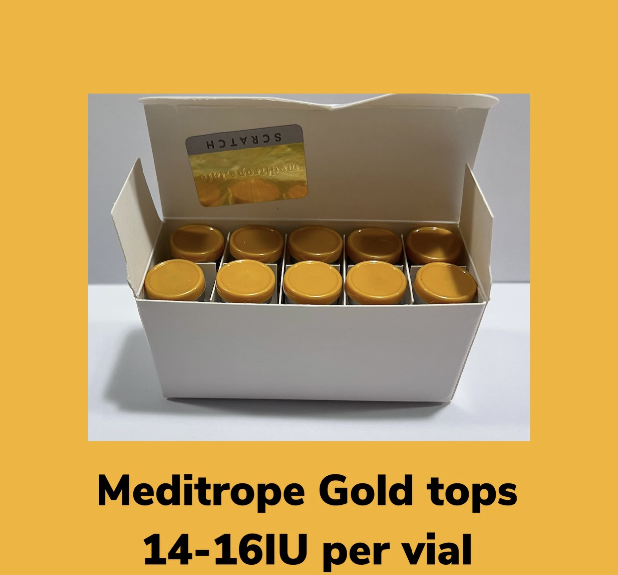 Meditrope Gold Tops 17IU per vial 95%-97% Purity